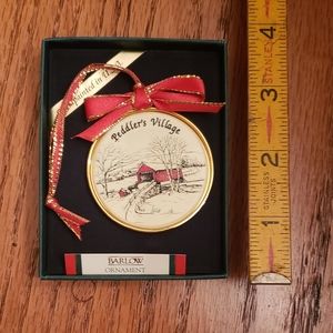 Covered Bridge Christmas ornament